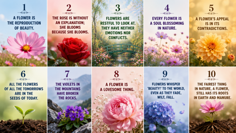 10 Beautiful Flower Quotes About Nature and Beauty 2
