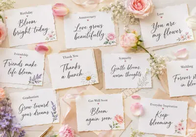 Explore 50 short flower quotes filled with inspiration, beauty, and charm. Perfect for birthdays, celebrations, social media captions, cards, and everyday moments that deserve a touch of floral elegance.