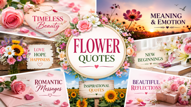 Discover the timeless beauty and deeper meaning behind flower quotes, celebrating love, hope, happiness, growth, and the natural elegance of flowers through inspiring words and heartfelt messages.
