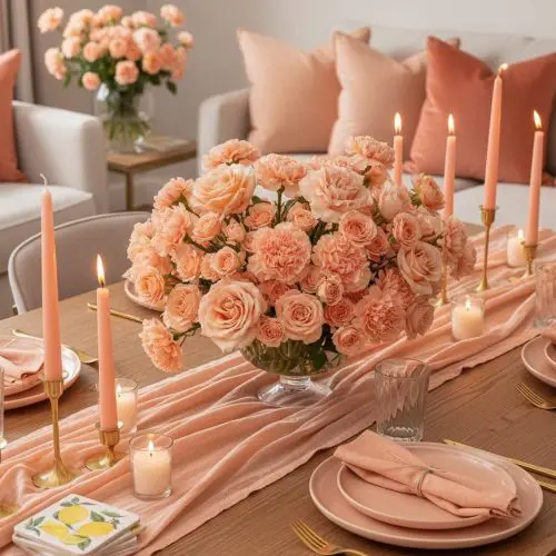 5. Colour-Coordinated Floral Theme