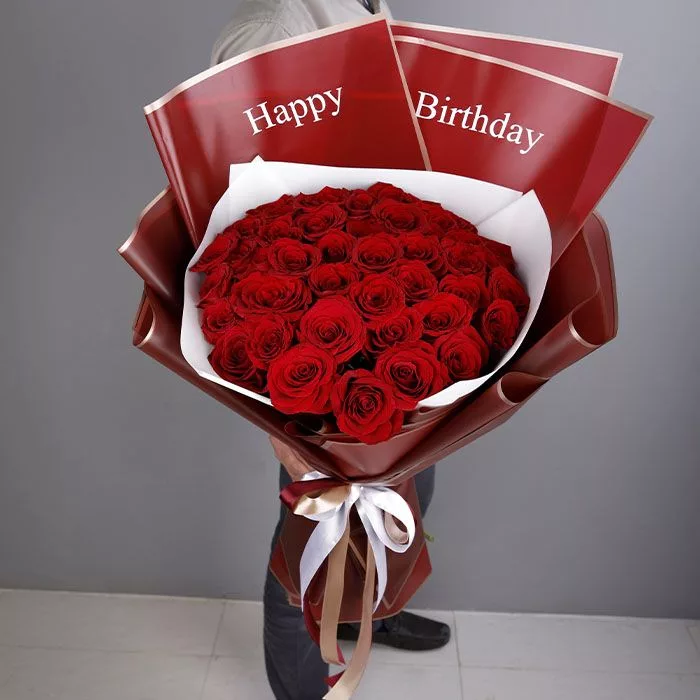 Red Rose Birthday Bouquet Flower