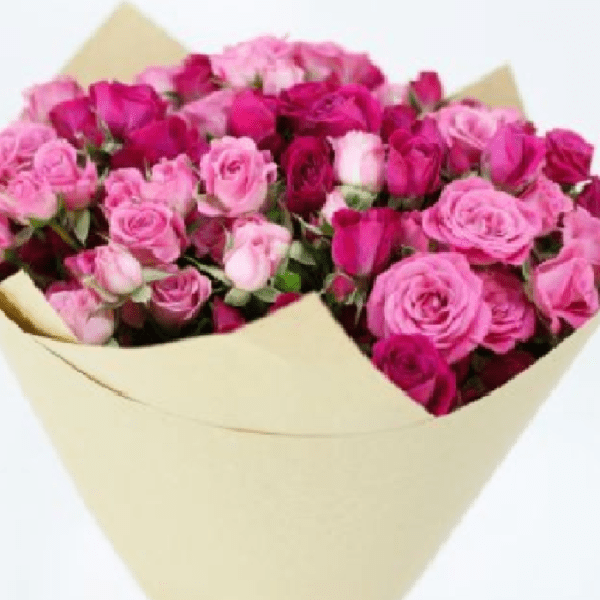 10 stem pink spray roses bouquet