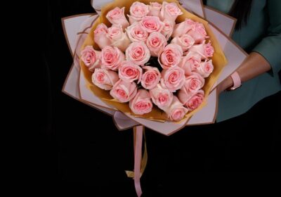 30 pink rose bouquet