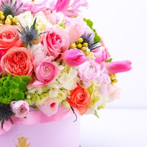 Box of Blooming flower box by Black Tulip Flowers