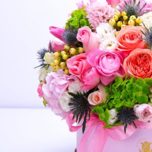 Box of Blooming flower box by Black Tulip Flowers