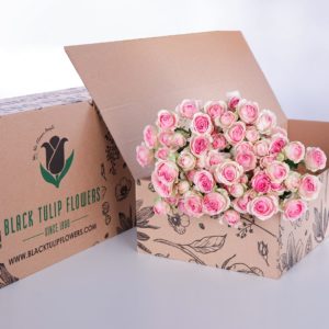 Spray Roses Dinara with vase