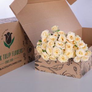 Spray Roses Salinero with vase