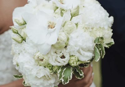 Sincere White Bridal Bouquet