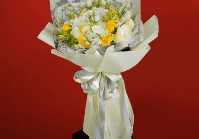dazzling mix of white and yellow flowers 3