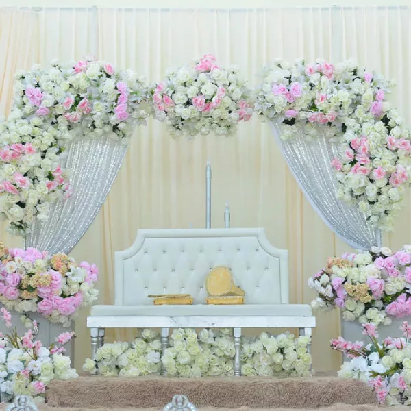 luxury wedding backdrop pink and white 2 jpg