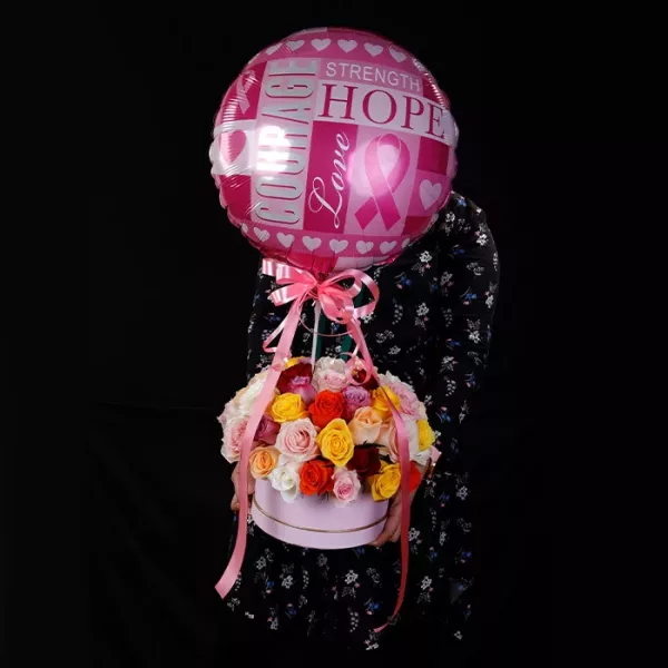 mix roses for breast cancer awareness flower 1 jpg