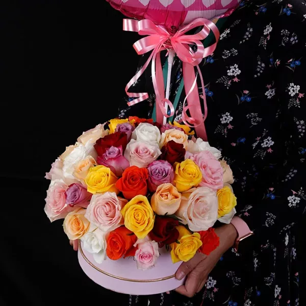 mix roses for breast cancer awareness flower 2 jpg