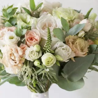Pastel Hand Bouquet Flower