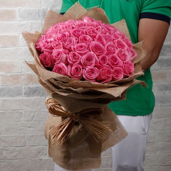 ravishing pink rose bouquet 1 jpg