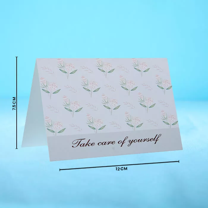 take care of yourself message card jpg