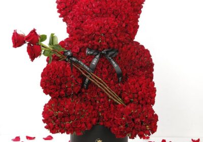 teddy bear inspired spray roses