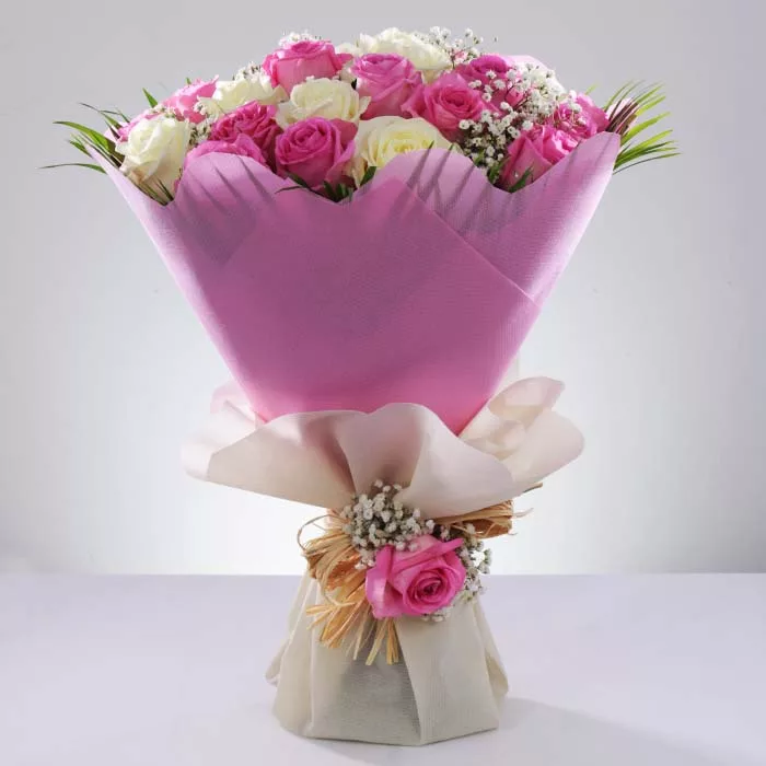 white and pink rose bouquet 2 jpg