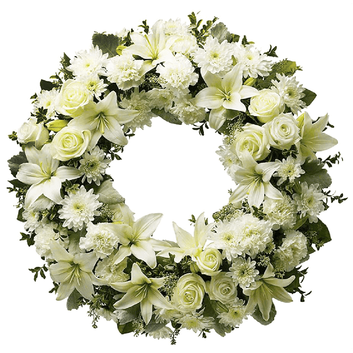 white wreath