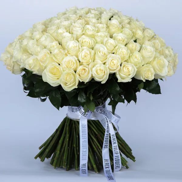 Tempting White Roses Bouquet
