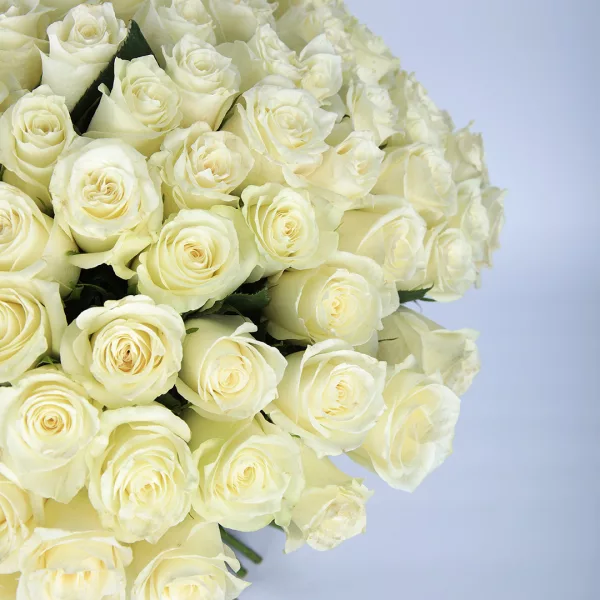 Tempting White Roses Bouquet