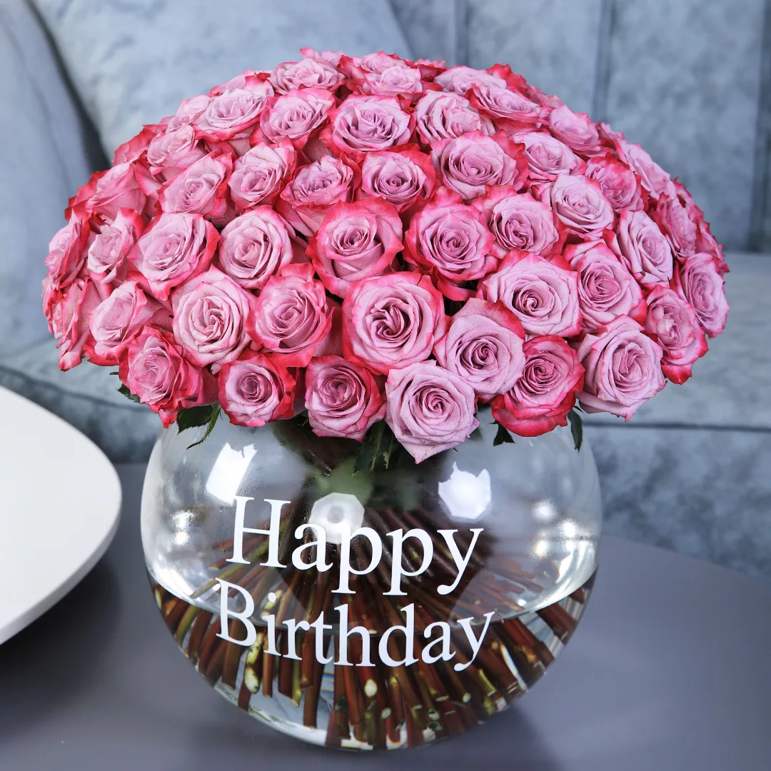 Rose happy birthday on sale flowers
