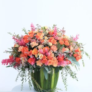 Aesthetic Masterpiece flower arrangement by Black Tulip Flowers