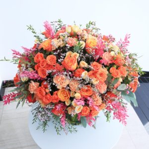Aesthetic Masterpiece flower arrangement by Black Tulip Flowers