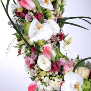 Artistic Moonlight flower arrangement by Black Tulip Flowers