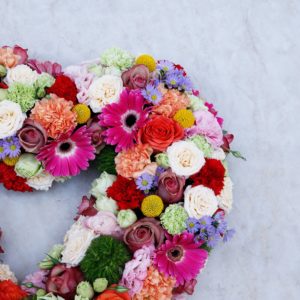 Assorted Heart flower arrangement by Black Tulip Flowers