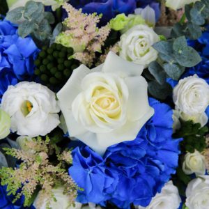 Azure and Ivory with Patchi by Black Tulip Flowers.