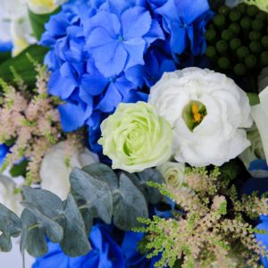 Azure and Ivory with Patchi by Black Tulip Flowers.
