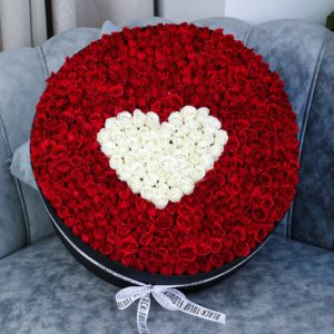 Heartfelt Round Arrangement by Black Tulip Flowers