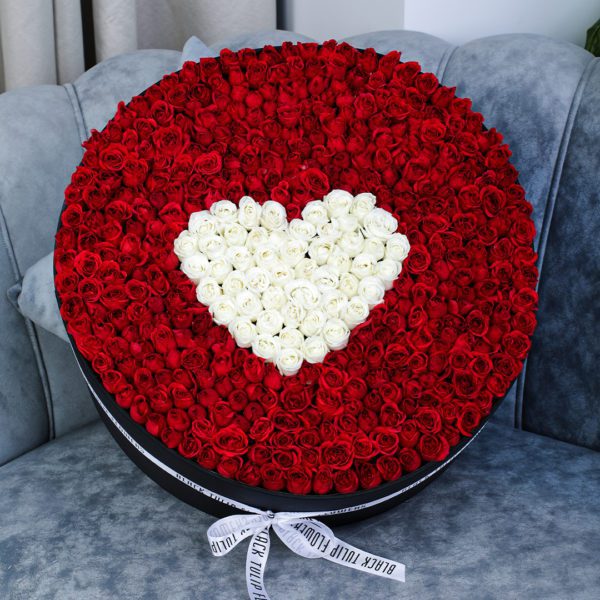 Heartfelt Round Arrangement by Black Tulip Flowers