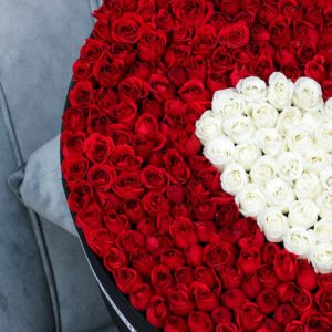 Heartfelt Round Arrangement by Black Tulip Flowers