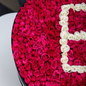 Brilliant Round Arrangement by Black Tulip Flowers
