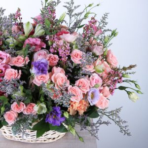 Charming Basket by Black Tulip Flowers