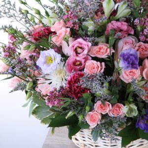 Charming Basket by Black Tulip Flowers