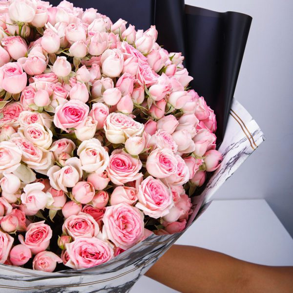 Charming Beauty by Black Tulip Flowers.