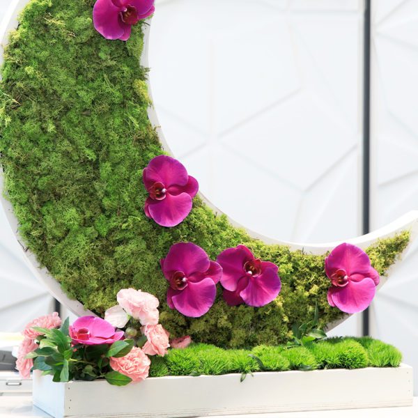 Crescent Masterpiece flower arrangement by Black Tulip Flowers
