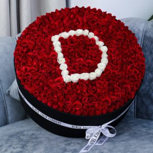 Darling Round Arrangement by Black Tulip Flowers
