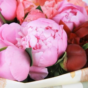 Delicate Peonies bouquet by Black Tulip Flowers