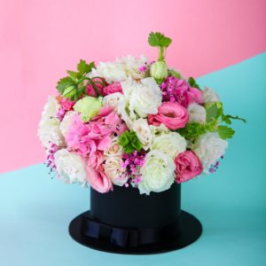Enticing Combination by Black Tulip Flowers