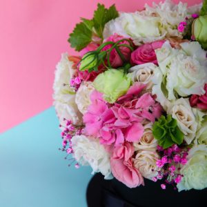 Enticing Combination by Black Tulip Flowers