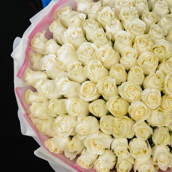 Eternal White bouquet by Black Tulip Flowers.