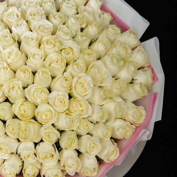 Eternal White bouquet by Black Tulip Flowers.