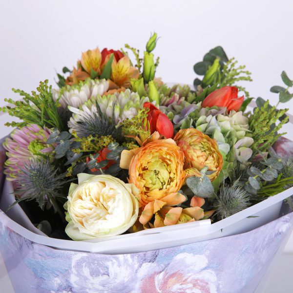 Exotic Mixture by Black Tulip Flowers