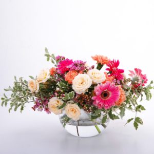 Garden Mixture centerpiece flower arrangement by Black Tulip Flowers