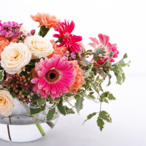 Garden Mixture centerpiece flower arrangement by Black Tulip Flowers