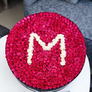 Marvelous Round Arrangement by Black Tulip Flowers
