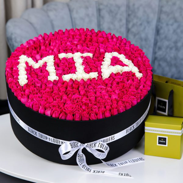My Beloved - MIA with Patchi Chocolate by Black Tulip Flowers
